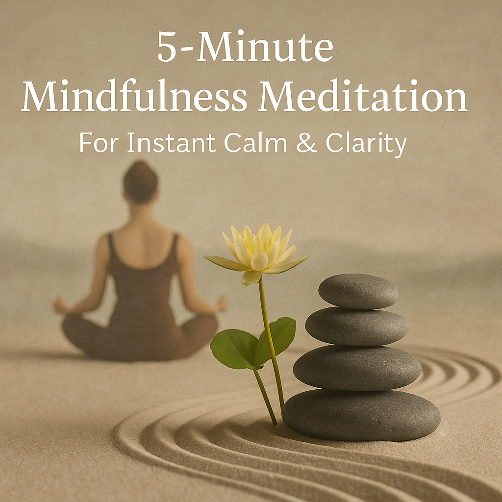 5-Minute Mindfulness Meditation for Instant Calm &amp; Clarity – MP3 Digital Download