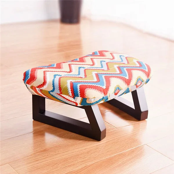 Meditation Bench & Cushion Set – Ergonomic Birch Wood with Removable Cover
