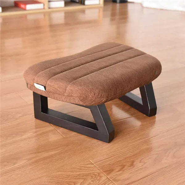 Meditation Bench & Cushion Set – Ergonomic Birch Wood with Removable Cover