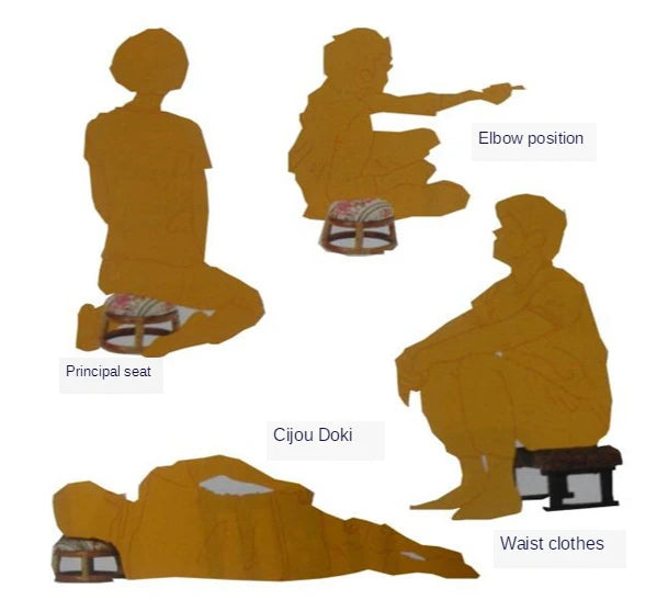 Meditation Bench & Cushion Set – Ergonomic Birch Wood with Removable Cover
