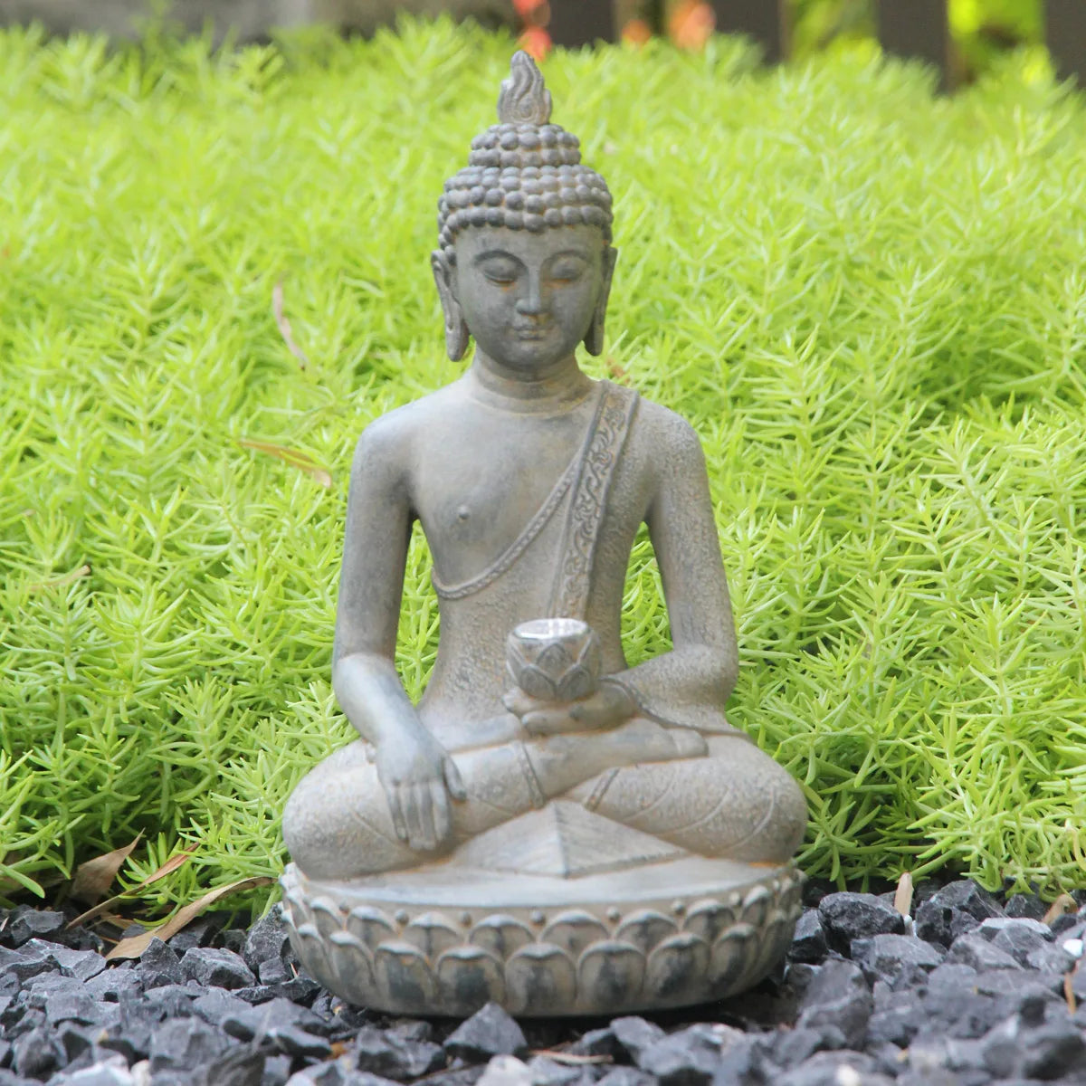 Resin Buddha Statue – Meditative Zen Décor for Home & Garden