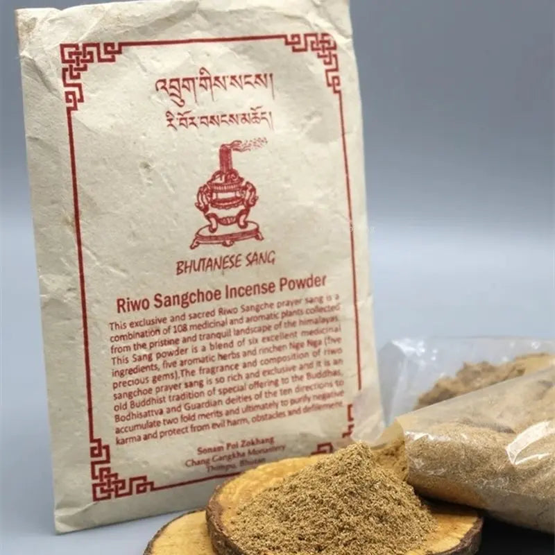 200 Grams of Bhutanese Natural Tibetan Incense Tibetan Medicine Powder DIY Incense for Air Purification Household Indoor Use