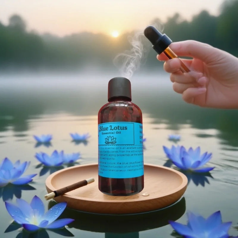 Blue Lotus Essential Oil – 100 ml Aromatherapy & Meditation Oil