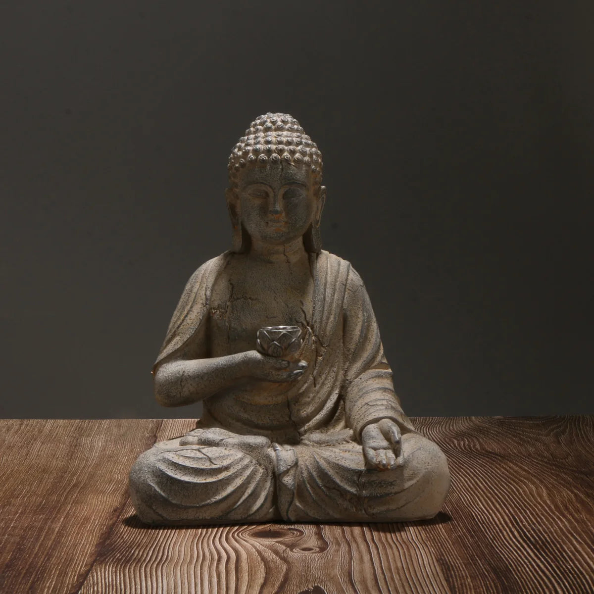 Resin Buddha Statue – Meditative Zen Décor for Home & Garden