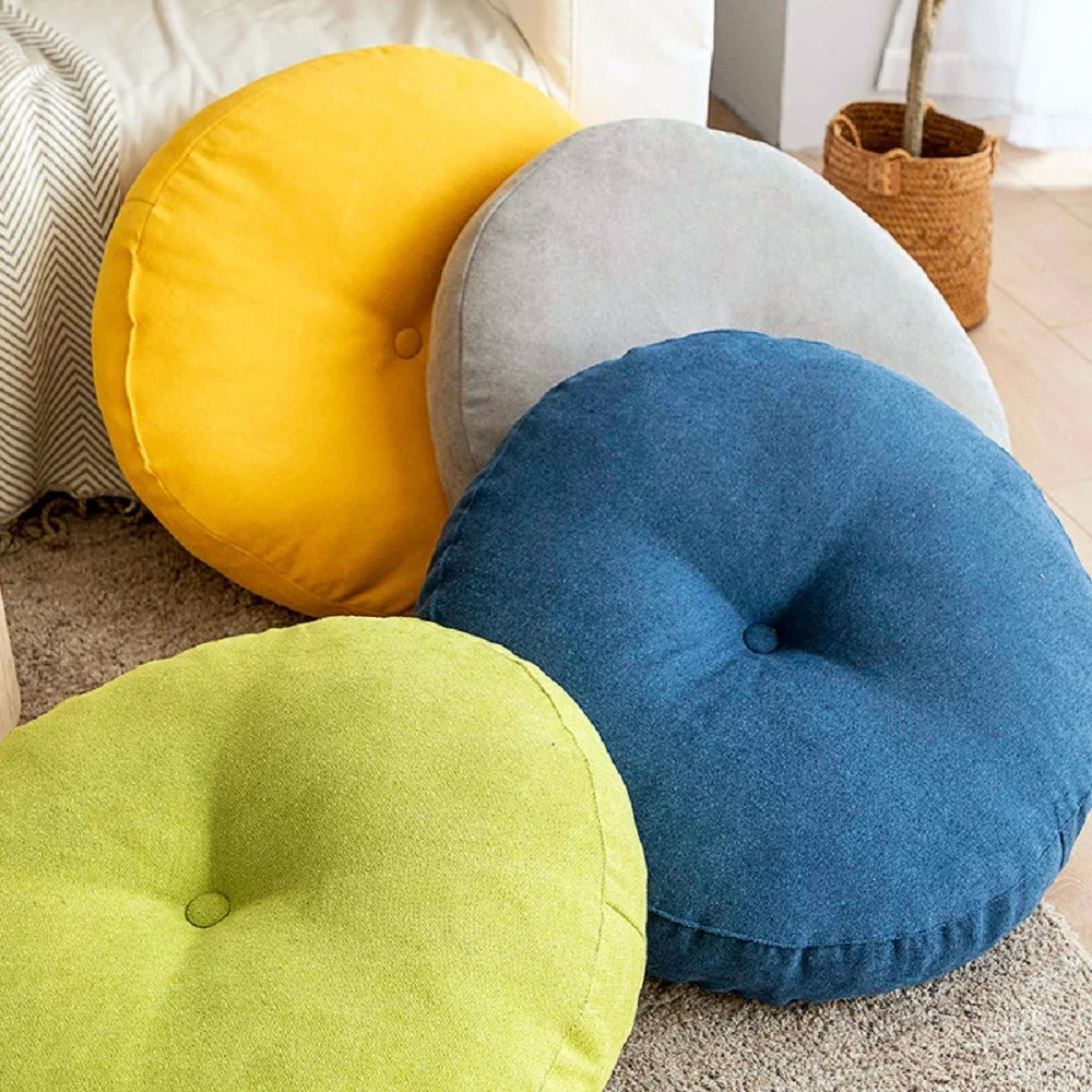 Oversized Round Meditation Floor Pillow – Tatami Style Seat Cushion for Yoga & Relaxation