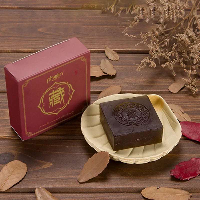 Tibetan Ancient Black Soap – Handmade Herbal Purifying Bar