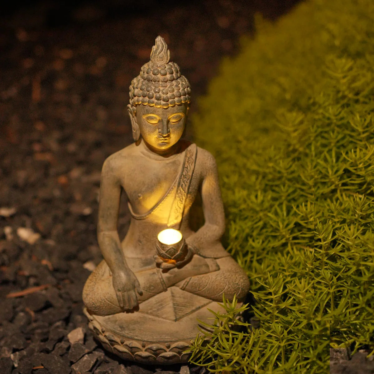 Resin Buddha Statue – Meditative Zen Décor for Home & Garden