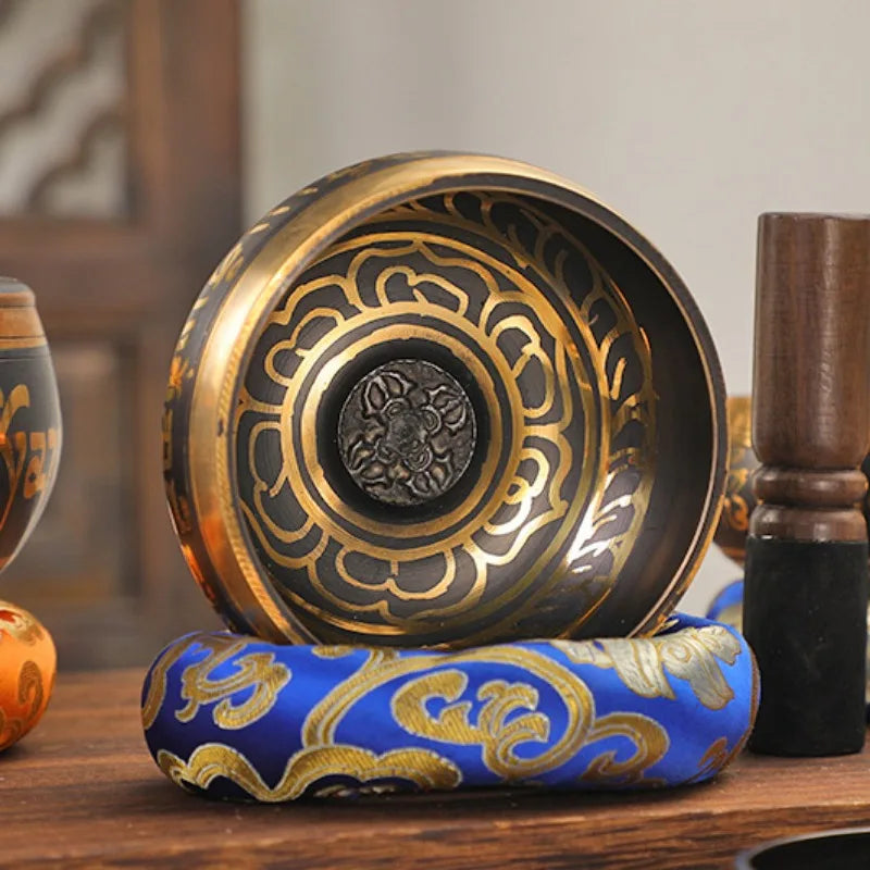 Handmade Tibetan Singing Bowl – Rattling Copper Meditation Sound Bowl