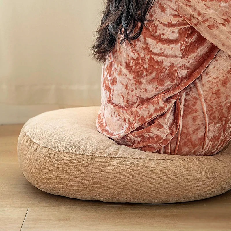 Oversized Round Meditation Floor Pillow – Tatami Style Seat Cushion for Yoga & Relaxation