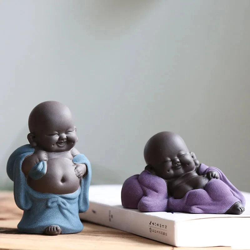 Handmade Small Monk Buddha Figurines