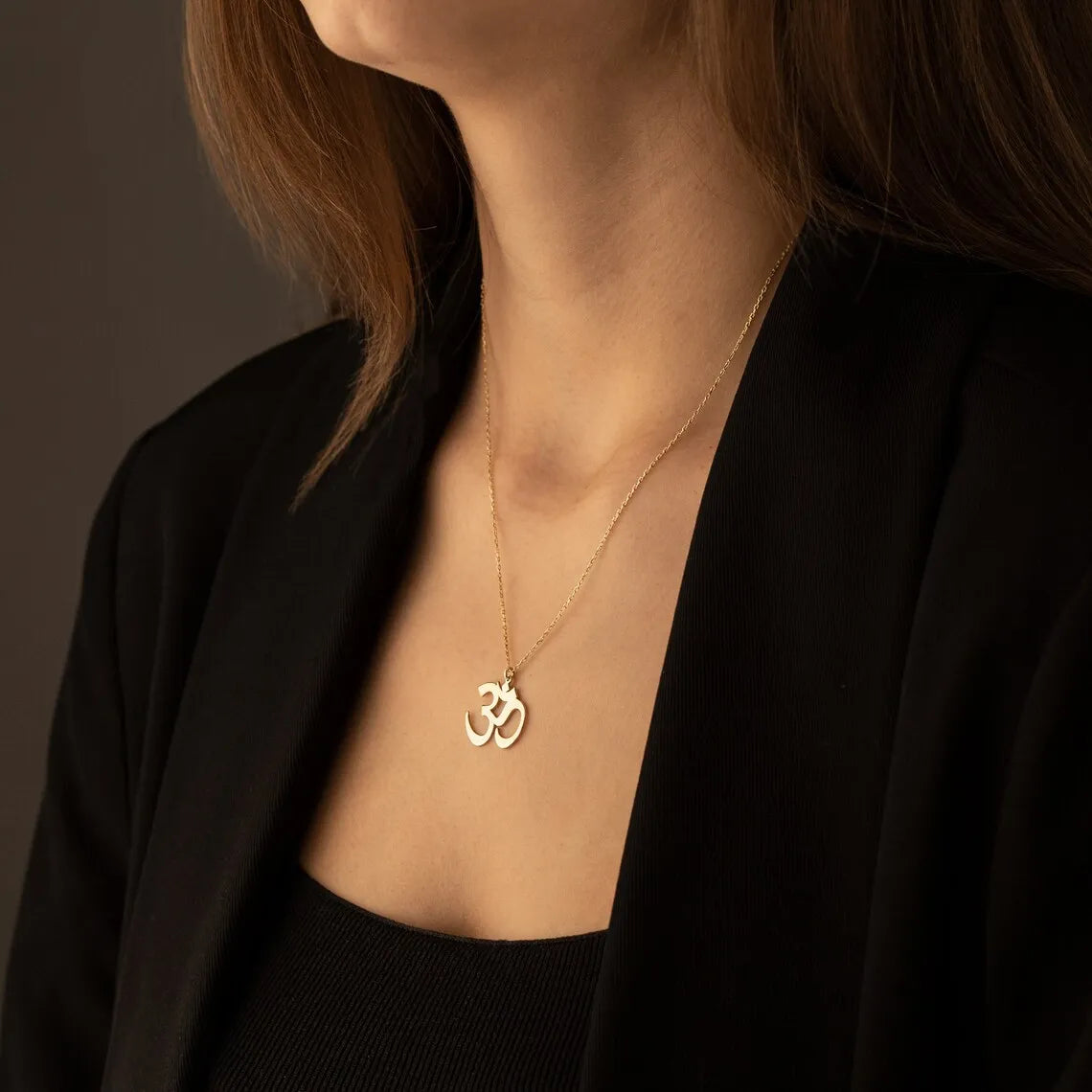 Sacred Om Mantra Necklace – Stainless Steel Spiritual Symbol of Peace & Unity
