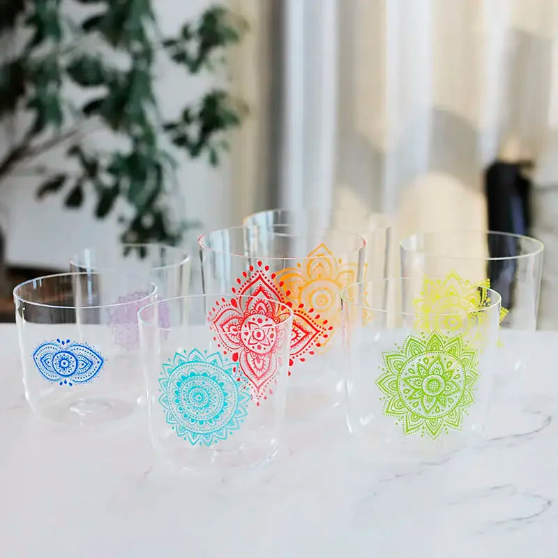 Quartz Crystal Singing Bowls – Full Chakra Sound-Healing Set