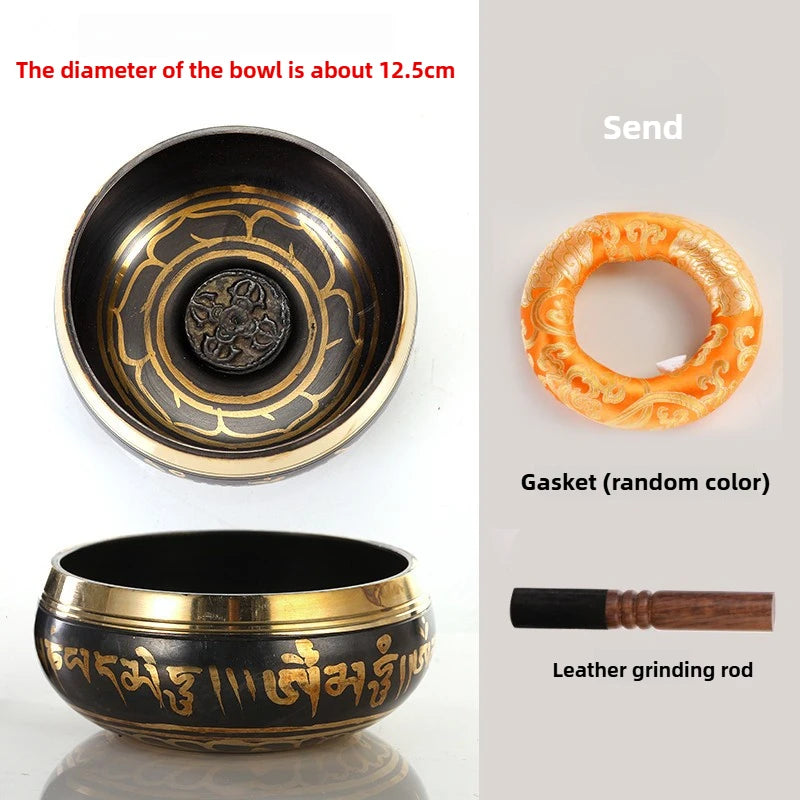 Handmade Tibetan Singing Bowl – Rattling Copper Meditation Sound Bowl