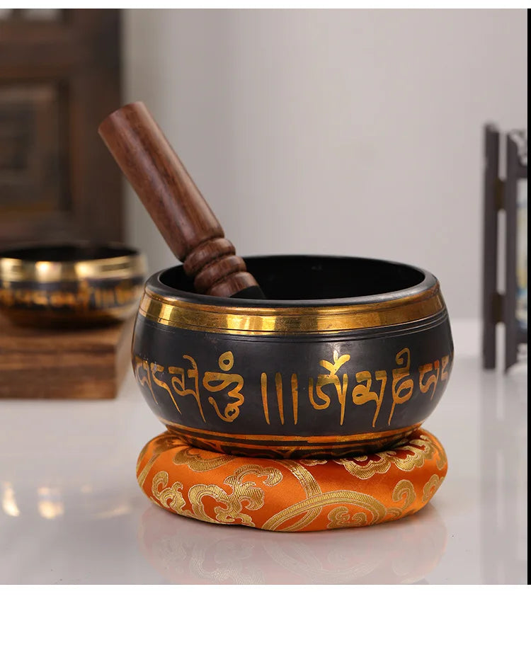 Handmade Tibetan Singing Bowl – Rattling Copper Meditation Sound Bowl