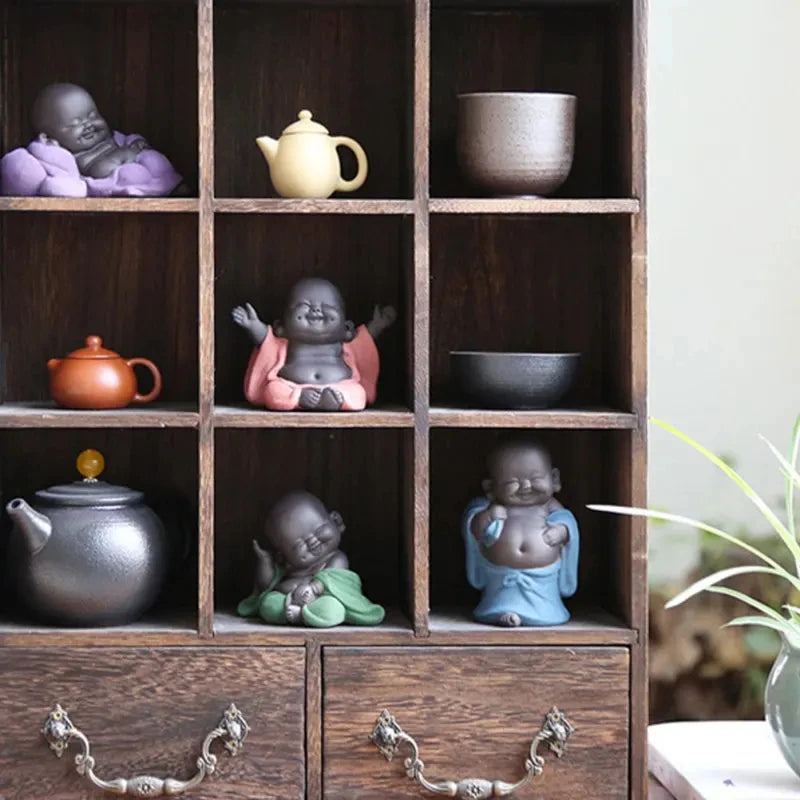 Handmade Small Monk Buddha Figurines