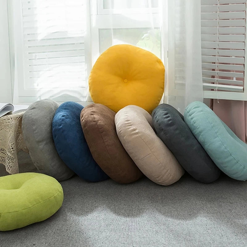Oversized Round Meditation Floor Pillow – Tatami Style Seat Cushion for Yoga & Relaxation