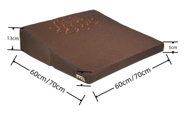 Handcrafted Portable Zabuton Meditation Cushion – Foldable Zen Floor Pad