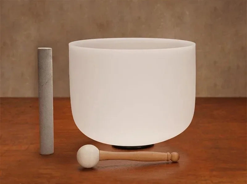 8-Inch 432 Hz Crystal Singing Bowl – Chakra-Tuned Quartz Sound Instrument