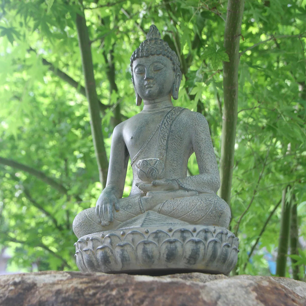 Resin Buddha Statue – Meditative Zen Décor for Home & Garden