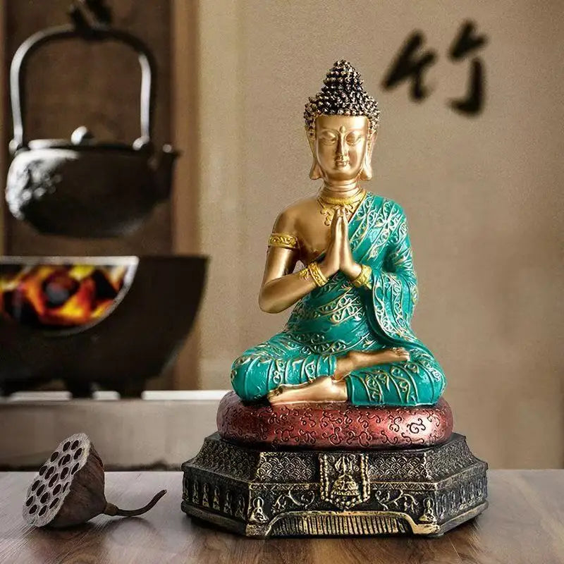 Southeast Asia Thai Style Buddha sculptures and figurines Buddhist figures Retro Home Office Table decoration and accessories