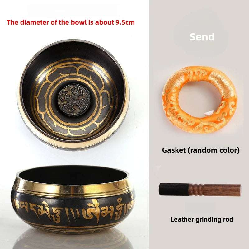 Handmade Tibetan Singing Bowl – Rattling Copper Meditation Sound Bowl