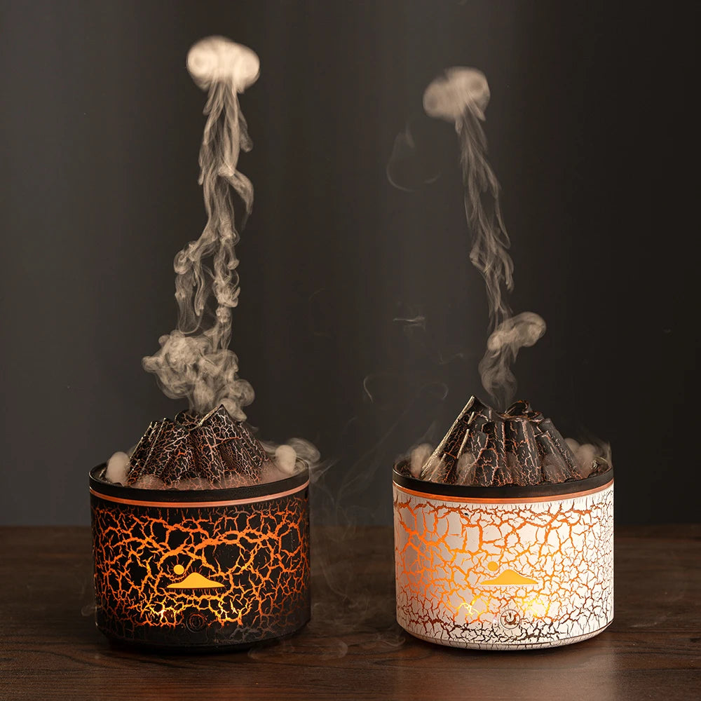 Volcanic Lava Aromatherapy Machine – Simulated Flame Humidifier & Zen Mood Light