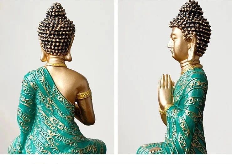 Southeast Asia Thai Style Buddha sculptures and figurines Buddhist figures Retro Home Office Table decoration and accessories