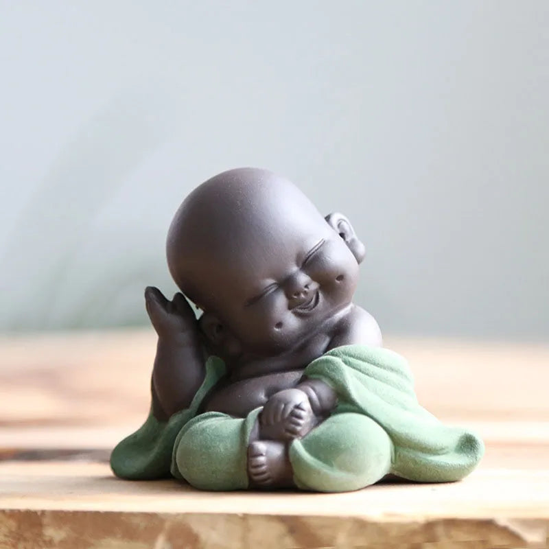 Handmade Small Monk Buddha Figurines
