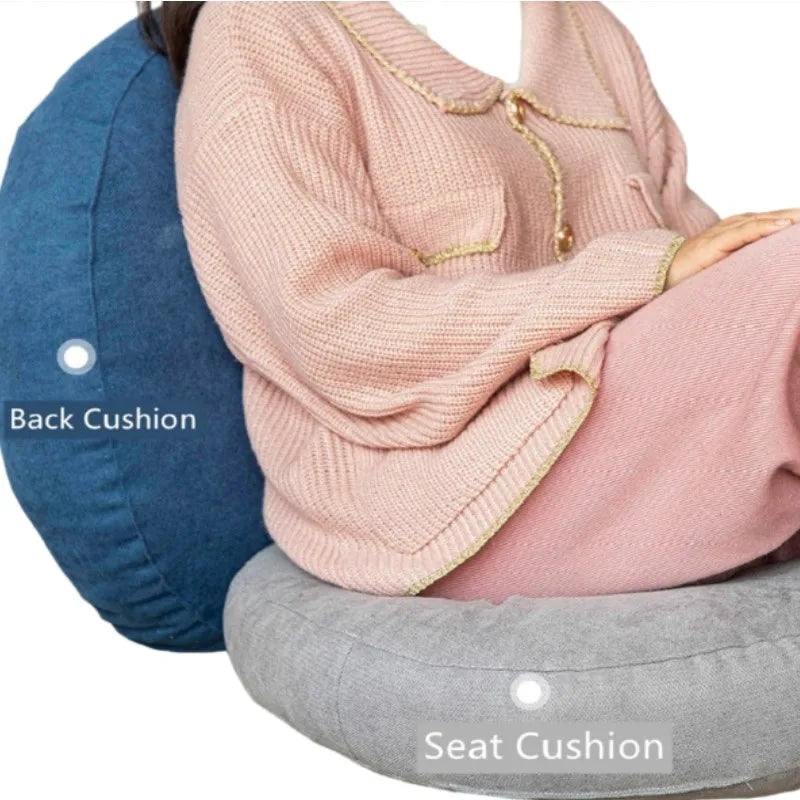 Oversized Round Meditation Floor Pillow – Tatami Style Seat Cushion for Yoga & Relaxation