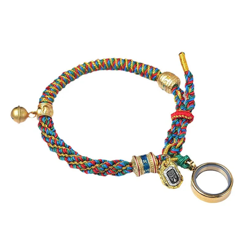 Tibetan Hand-Woven Harmony Bracelet – Corn Knot Gawu Rope with Optional Gift Box