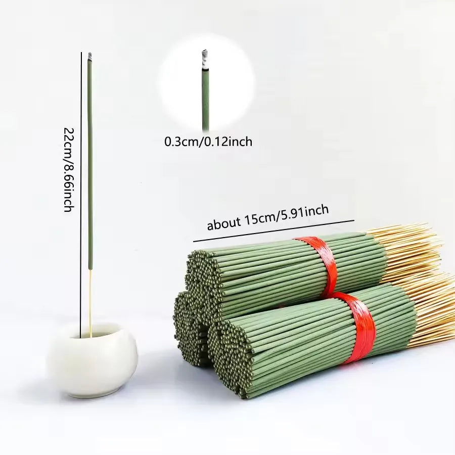 Bulk White Sage Incense Sticks – 22 cm / 8.66 in – Clean Burn, Low Powder – Meditation & Yoga Essentials