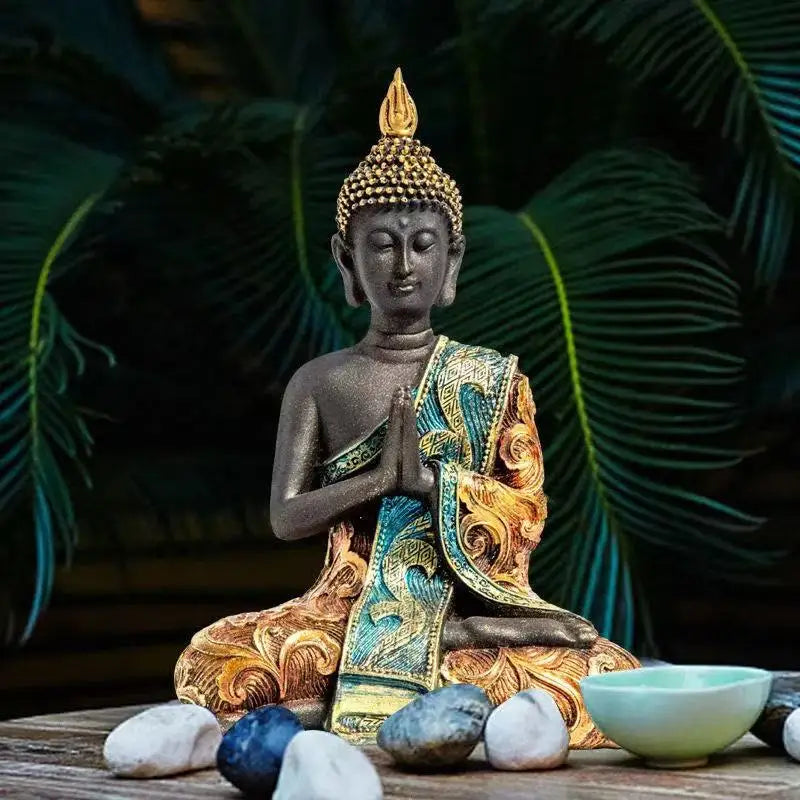 Southeast Asia Thai Style Buddha sculptures and figurines Buddhist figures Retro Home Office Table decoration and accessories