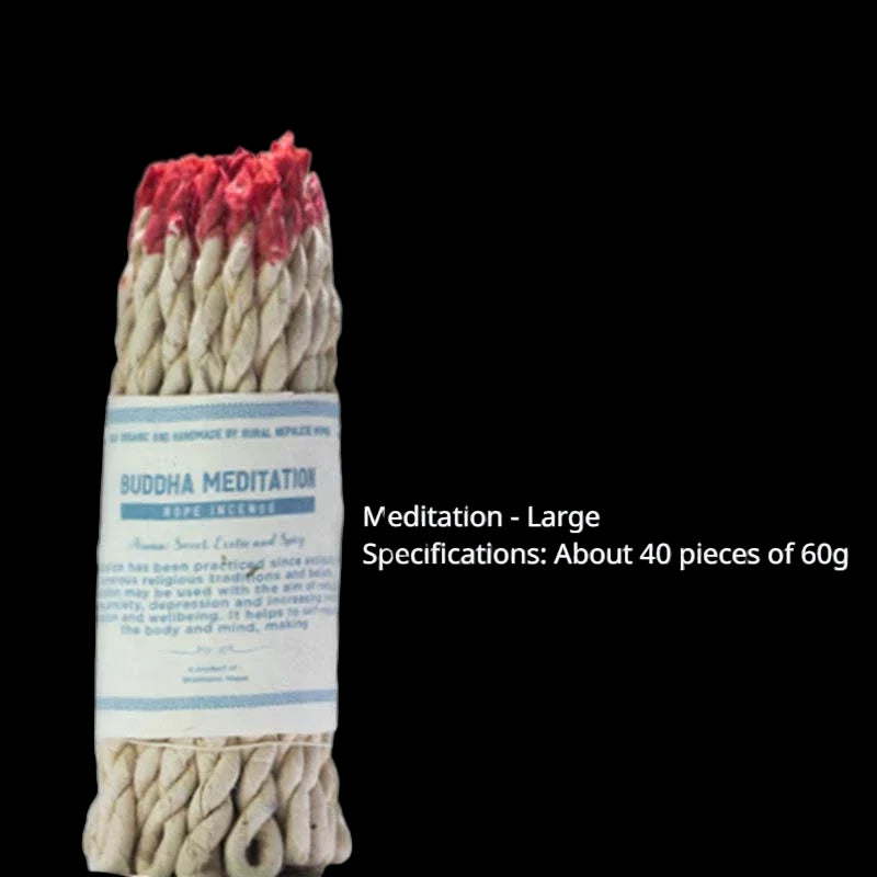 Natural Nepalese Handmade Rope Incense – Sandalwood, Grass, Frankincense & More