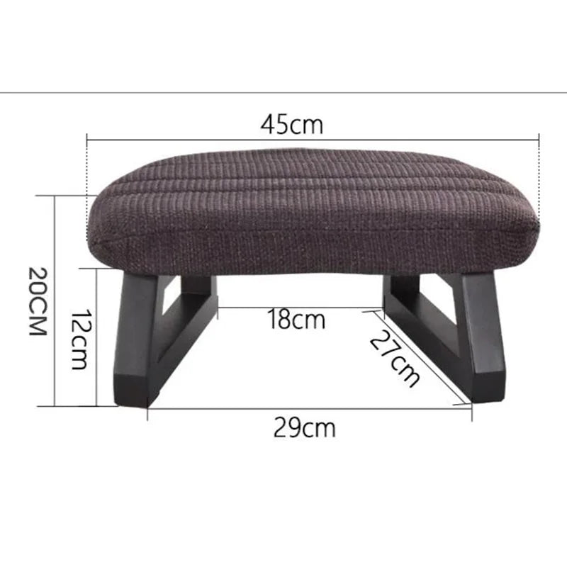 Meditation Bench & Cushion Set – Ergonomic Birch Wood with Removable Cover