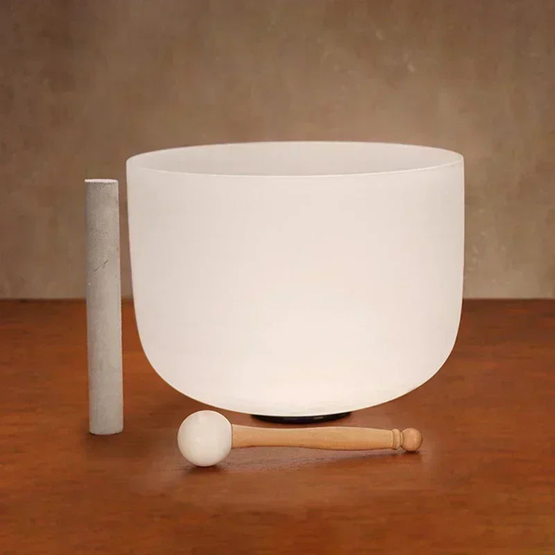 8-Inch 432 Hz Crystal Singing Bowl – Chakra-Tuned Quartz Sound Instrument