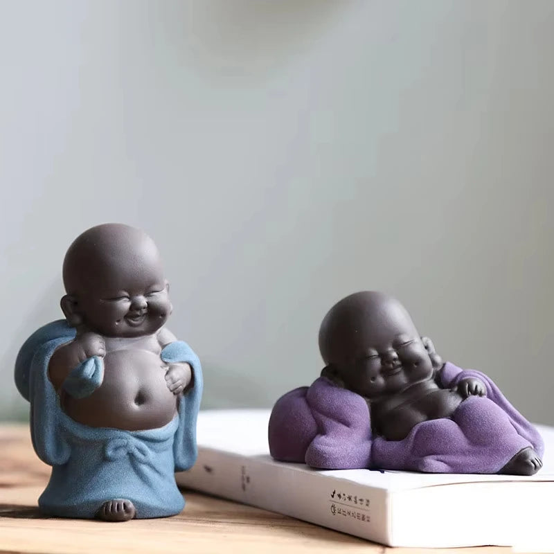 Handmade Small Monk Buddha Figurines