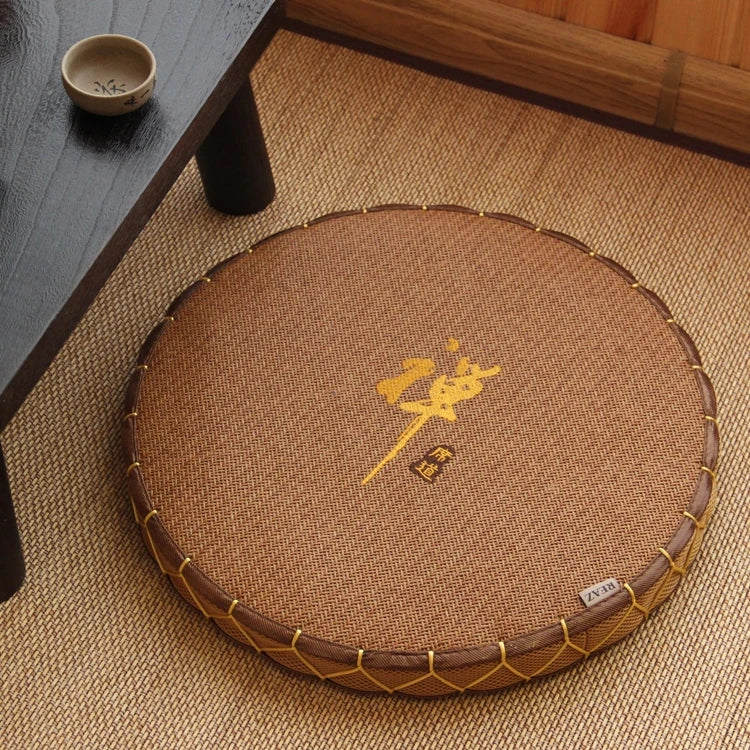Japanese-Style Futon Meditation Cushion – Thick Round Tatami Floor Mat for Meditation, Tea Ceremony & Home Décor