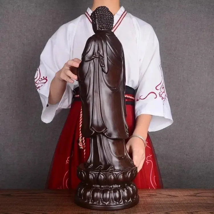 Handmade Rosewood Standing Buddha Statue