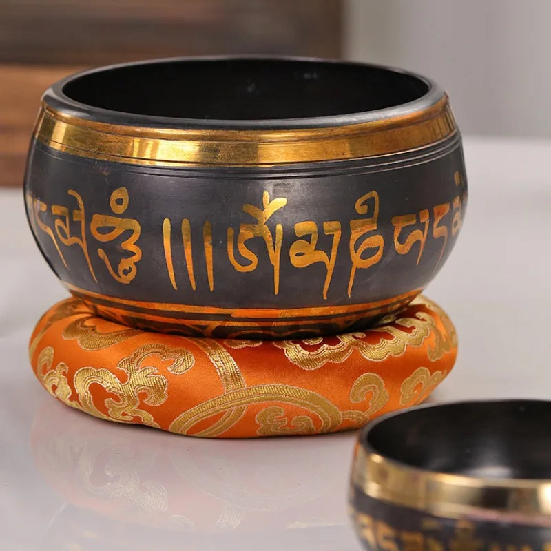 Handmade Tibetan Singing Bowl – Rattling Copper Meditation Sound Bowl