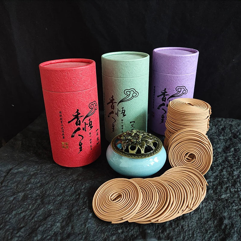 120 Coil Natural Incense – Meditation & Sleep Aid with Sandalwood, Lavender, Agarwood & More