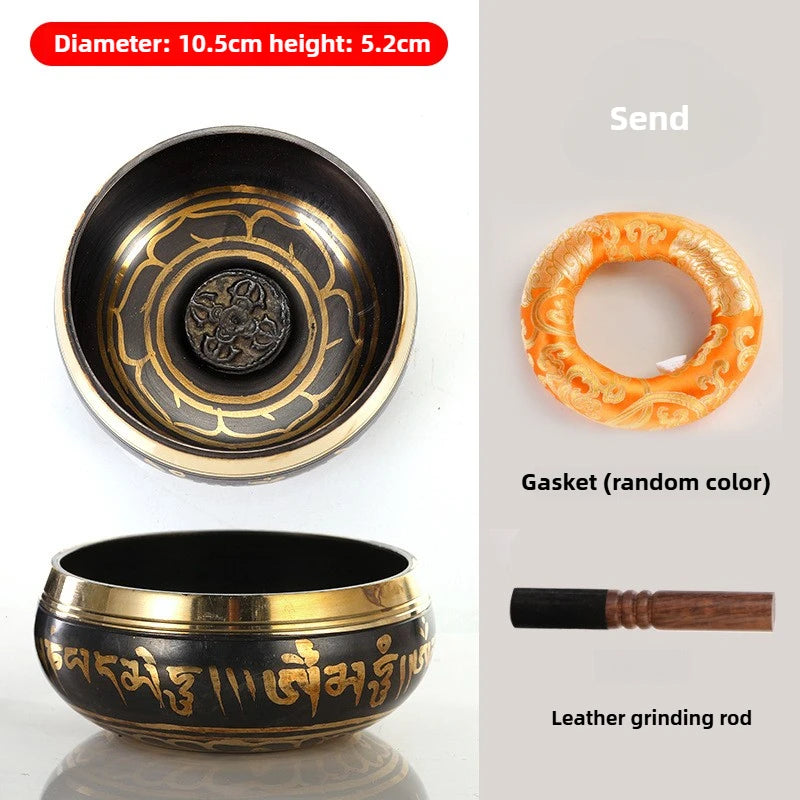 Handmade Tibetan Singing Bowl – Rattling Copper Meditation Sound Bowl