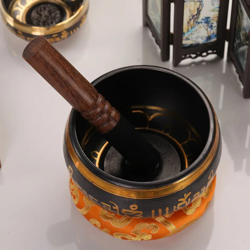 Handmade Tibetan Singing Bowl – Rattling Copper Meditation Sound Bowl