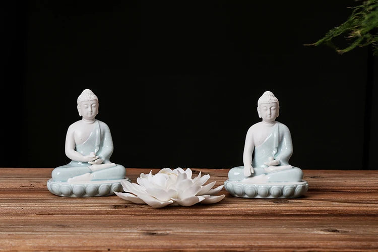 Ceramic White Lotus Incense Burner – Elegant Home & Meditation Décor