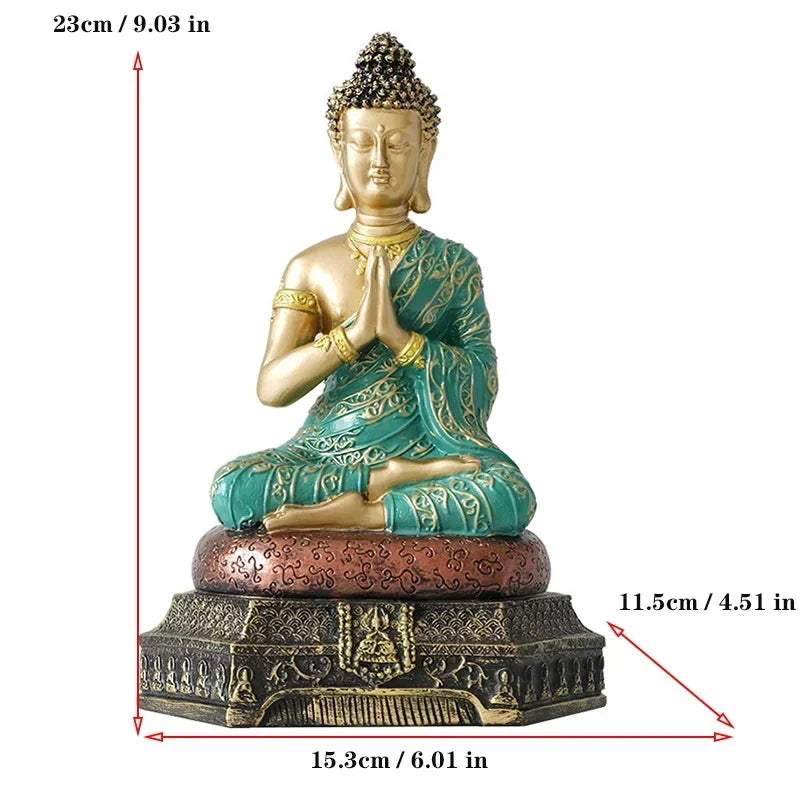 Southeast Asia Thai Style Buddha sculptures and figurines Buddhist figures Retro Home Office Table decoration and accessories