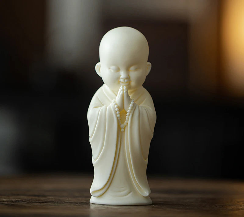 Ceramic little monk Decorative statues China Featured Ornaments luxurious Home, living room, office, car decoration accessories
