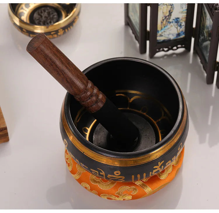 Handmade Tibetan Singing Bowl – Rattling Copper Meditation Sound Bowl