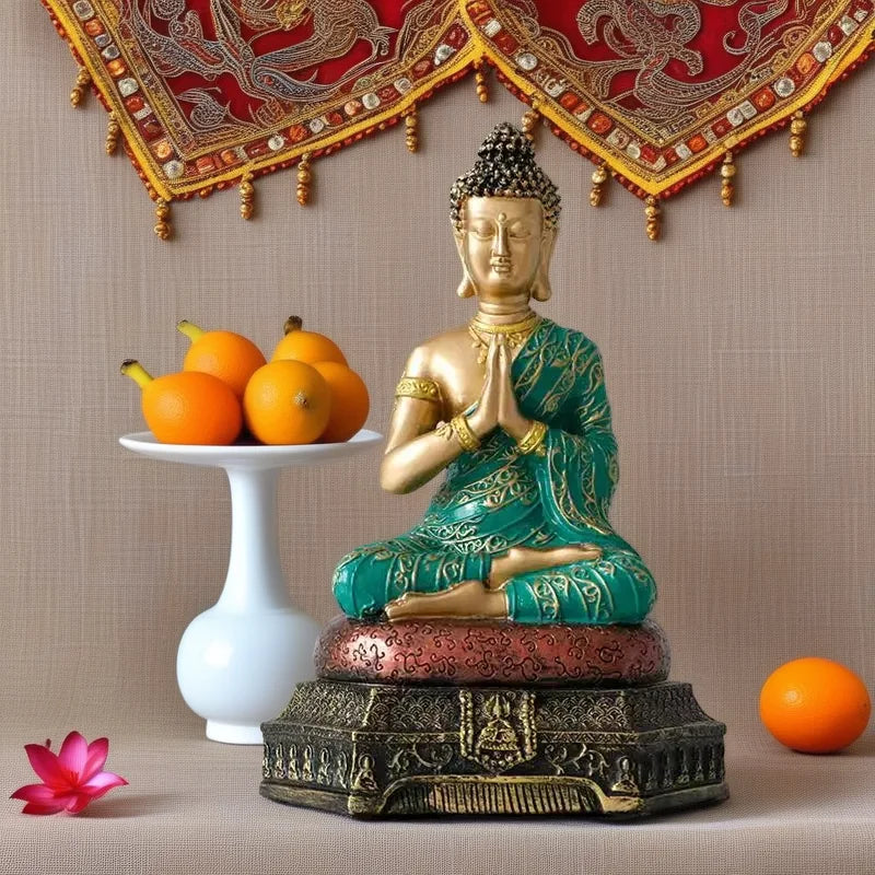 Southeast Asia Thai Style Buddha sculptures and figurines Buddhist figures Retro Home Office Table decoration and accessories