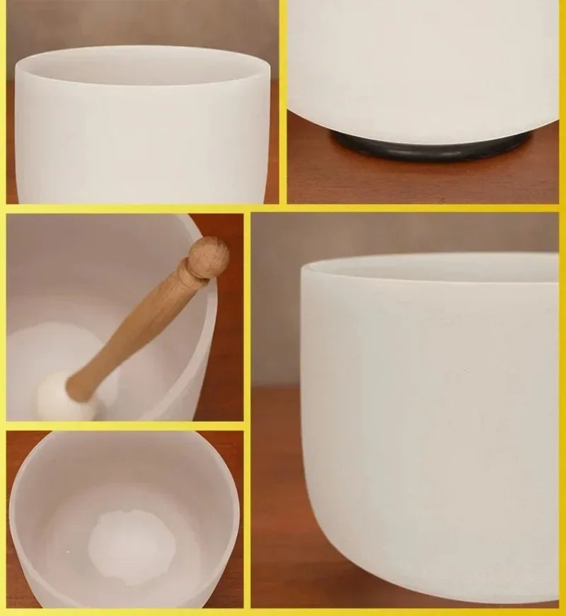 8-Inch 432 Hz Crystal Singing Bowl – Chakra-Tuned Quartz Sound Instrument