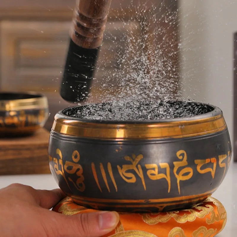 Handmade Tibetan Singing Bowl – Rattling Copper Meditation Sound Bowl
