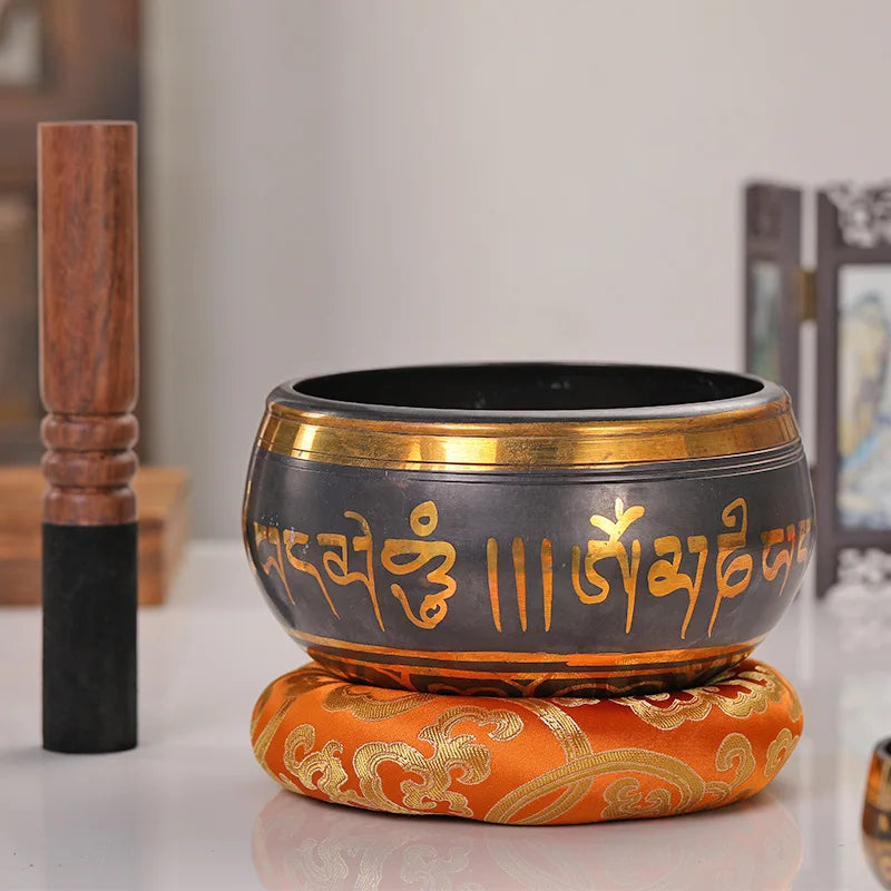 Handmade Tibetan Singing Bowl – Rattling Copper Meditation Sound Bowl